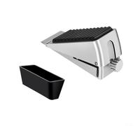 Heavy Duty Door Stopper Non Slip Adjustable Door Stop Wedge for Schools and Public Places (Silver)