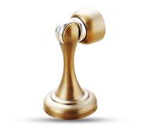 Heavy Duty Door Stopper Stainless Steel Strong MagneticDoor Stop, Floor-Mounted Wooden Door Leaf Door top(Yellow Bronze)
