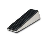 Heavy Duty Door Stopper Wedge | Commercial Grade Door Stop Wedge Made of Premium Zinc and Rubber | for Any Door or Any Floor | Choose Silver or Matte Black | 1 or 2 Pack (Silver, 1 Pack)