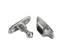 Heavy Duty Door Stopper with Wall Mounted Aluminum Alloy Construction and Rust Resistant Chrome Plating for Truck and For Van Doors (Large short legs)