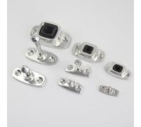 Heavy Duty Door Stopper with Wall Mounted Aluminum Alloy Construction and Rust Resistant Chrome Plating for Truck and For Van Doors (Large tall legs)