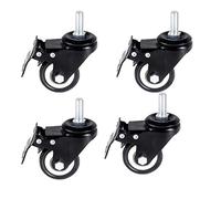 Heavy-Duty Double Bearing Wheels with Brakes for Easy Mobility on Office Chairs and Carts