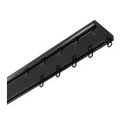 Heavy-Duty Double Ceiling Mount Track System - Silent Hidden Double Rail for Curtains and Drapes - Ideal for Living Room & Bathroom - Complete Track & Fittings Included