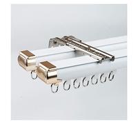 Heavy Duty Double Curtain Track System Colorful Ceiling or Wall Mount Rails for Room Divider Sliding Window Shower RV 300cm 9.8ft Versatile &