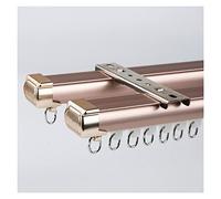 Heavy Duty Double Curtain Track System Colorful Ceiling & Wall Mount Curtain Rails for Room Dividers Bay Windows Shower Curtains RVs Pink B 16.4ft Length