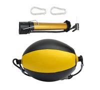 Heavy Duty Double Ended PU Leather Punching Ball Adjustable with Elastic Cords Adorable Boxing Equipment Set Reflective Training Equipment Hand Eye Coordination Device