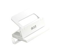 Heavy Duty Double Hole Puncher with Adjustable Alignment Portable Paper Puncher Ergonomic Grip 5 Sheets Capacity Metal Hole Puncher for Paper