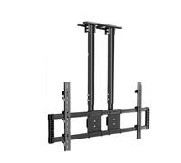 Heavy-Duty Double Pole Suspended Tv Bracket, Adjustable Tv Ceiling Mount Hanger Stand, Suitable For 60-120 Inch Large Led Screens