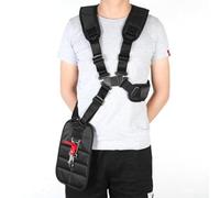 Heavy Duty Double Shoulder Strap Harness for Brushcutters, Comfortable Nylon and Canvas Construction, Designed to Fit Various Trimmer Models