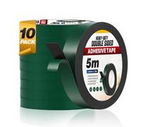 Heavy Duty Double Sided Foam Tape 2.4Cm Wide 5M Long Black With Green Film 2 Rolls Construction Diy High Tack Ixpe Self Adhesive