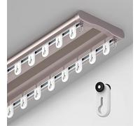 Heavy-Duty Double Track Ceiling Curtain Rails for Living Room & Bedroom - 15.4ft Room Divider, Durable Curtain Rods, Easy Installation, Ideal for Home Decor