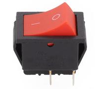 Heavy Duty DPST On Off Switch 16A 250V AC - Illuminated Rocker Switch with Neon Light for Dashboard Panel - 4 Terminal 31x25mm(Without lights)