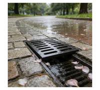 Heavy Duty Drain Cover Cast Iron, 1 2 5 Pack Drainage Grate for Driveway/ Yard/ Concrete Floor/ Park, 8 10 12 16 18 20 In Rectangle Drain Grating & Rainwater Strainer(2Pcs,45x75x3cm(18x29.5x1.2in))