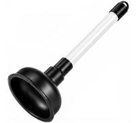 Heavy Duty Drain Unblocker Sink Plunger 9 inch Strong Handle & 4 inch Rubber Cup for Toilet Shower Bathroom Kitchen Drains Powerful Suction Tool Fast Clog Remover Opener.