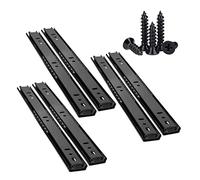 Heavy Duty Drawer Ball Bearing Slides - 6 Pack Metal Runners for Smooth Operation, Undermount Design, Ideal for Furniture and Office Cabinets, Enhanced Structural Stability