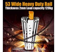 Heavy Duty Drawer Runners 300-1350mm, Full Extension Ball Bearing Slides, Side Mount Draw Sliders, 120kg Capacity, 1 Pair with Lock, Ideal for Kitchen and Furniture