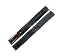 Heavy Duty Drawer Runners, Full Extension Soft Close Concealed Kitchen Glides Telescopic Slides Replacement Rails Side Mount, for Cabinet Furniture Rails Rack(Size:35CM)