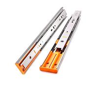 Heavy Duty Drawer Runners Stainless Steel Drawer Slides Drawer Rail 250mm-500mm Soft Close Track Cushioned Silent Closing Three Section Sliding Rails Furniture Hardware 45kg (Size : 350mm/14in)