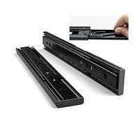 Heavy Duty Drawer Runners1-Pair Ball Bearing Slides Heavy Duty Soft Close Cabinet Black, Detachable Soft-Close Draw Slides, Telescopic Kitchen Cabinet Drawer Slides,(300mm)(550mm)