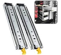 Heavy Duty Drawer Slide with Lock, Full Extension, Side Mount, High Load Capacity for Secure Storage