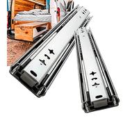 Heavy-Duty Drawer Slides 1 Pair 5m Wide Industrial Drawer Rails Side-Mount for Cabinets & Shelves 2 Pieces Smooth Sliding Action Perfect for Storage Solutions