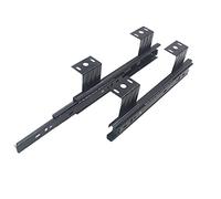 Heavy Duty Drawer Slides 1 Pair Full Extension Ball Bearing Drawer Slides 10 Inch 12 Inch Keyboard Shelf Runners Black for Under Desk Computer Slides
