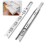 Heavy Duty Drawer Slides - 100lb Capacity, Full Extension Ball Bearing Runners, Available in 10-20 Inch Lengths for Smooth Sliding and Durability