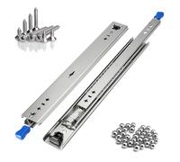 Heavy Duty Drawer Slides 120kg Capacity 3 Fold Full Extension Locking Runners 250 1200mm Side Mount Industrial Ball Bearing Rails Steel Glides for Smooth Operation