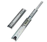 Heavy Duty Drawer Slides 1Pair Ball Bearing Two Way Slide 3-Fold Full Extension Drawer Runners Slides 53MM Width Side Mount Cold Rolled Steel Cabinet Glides(1300mm)