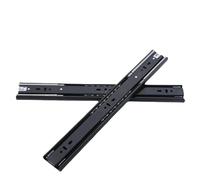 Heavy Duty Drawer Slides 2 Pcs Premium Rebound Drawer Slide with Three Silent Solid Steel Balls and Thickened Rails Stainless(10 Inches(250Mm))/14 Inches(350Mm)