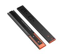 Heavy Duty Drawer Slides,3-Stage Quiet Full Extension Ball Bearing Runners,Side Mount for Kitchen Cabinets and Office Drawers 60kg Capacity (1 Pair)(20cm/7.8inch)