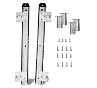 Heavy-Duty Drawer Slides Adjustable 35kg Load Capacity Telescopic Ra for Under-Desk Keyboard Tray 1 Pair Smooth Extension for Easy Access