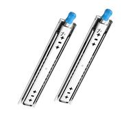Heavy Duty Drawer Slides - Complete Extension, Side Mounting, Locking Mechanism, Ball Bearing Runners, Wear-Resistant, Rust-Proof, Durable Drawer Repair Kit