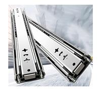 Heavy Duty Drawer Slides Full Extension Ball Bearing Locking Industrial Drawer Slides, Heavy Duty Drawer Slides 36 Inch, 3 Section Drawer Tracks and Runners