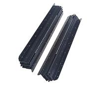 Heavy Duty Drawer Slides Full Extension Ball Bearing Runners 400mm 600mm 800mm Thickened Cold Rolled Steel Supports 150kg Bottom Mount 1 Pair Black Color 1000mm Size