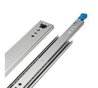 Heavy Duty Drawer Slides Heavy Duty Drawer Slides with Lock, Telescoping Sliding Rails Tool Box Runners Tracks, 3 Fold Ball Bearing Stainless Steel Hardware Drawer Rails