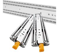 Heavy Duty Drawer Slides, Locking Mechanism, Ball Bearing Glides, Suitable for Cabinets, Lengths from 1000mm to 2000mm, 1 Pair
