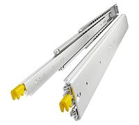 Heavy Duty Drawer Slides Locking Runners 120kg Max Load Full Extension Side Mount Industrial Strength 1 Pair for Van Truck RV Shelving Solutions