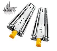 Heavy Duty Drawer Slides with Lock, 220 Kg Load Capacity, Full Extension Ball Bearing, Side Mount, 250-2000 mm, 1 Pair, 76 mm Width (1400 mm) - Ideal for Storage Solutions