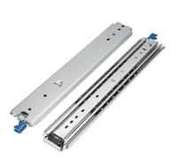 Heavy Duty Drawer Slides with Lock, 480 lb Load Capacity, Full Extension Ball Bearing, Side Mount Industrial Rail for Tool Box, 50 Inch (1270mm) Runner Tracks and Glides