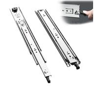 Heavy Duty Drawer Slides with Lock - Industrial Locking Rail for Tool Boxes, 150 lb Load Capacity, Available in Various Lengths from 10 to 40 Inches