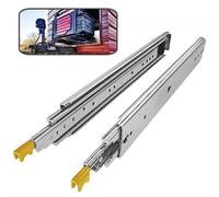 Heavy Duty Drawer Slides with Lock, Metal Rails Track Guide, Full Extension Drawer Slides Ball Bearing Drawer Rails, 450 Lb Load Capacity, Side Mounting, 1Pair (1200MM(48in))