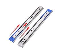 Heavy Duty Drawer Slides with Roller Bearings, Soft Close Mechanism, Full Extension, 250-550mm, 45mm Width, Side Mount Ball Bearing Runners for Smooth Operation