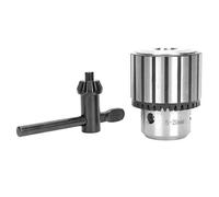 Heavy Duty Drill Chuck with Chuck Key, 5-20mm (B22) Key Type Lathe Drill Chuck for Metalwork CNC Lathe Bench Drill