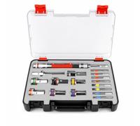Heavy-Duty Driver Socket Adapter | rapid-swap Screwdriver Holder, Self-Locking, Universal Joints Socket Set, for Furniture Assembly, home users