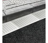 Heavy Duty Driveway Drainage Grate, 15 Pcs Walkway Garage Floor Drain Cover Plate - French Under Deck Ditch System for Sewerage/Leaf Guard