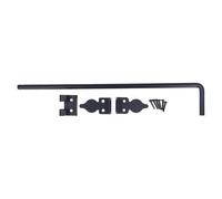 Heavy Duty Drop Rod Gate Ground Latch Weather Resistant Steel Construction for Wooden Fences Metal Gates Doors 18 Inch with Installation Kit