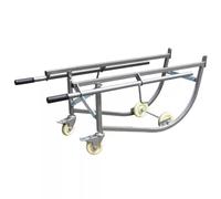 Heavy Duty Drum Dolly Cart for 55 Gallon Drum, Movable Tilting Trolley with Wheels, 600 Lbs Capacity, Industrial Drum Transporter, Easy Maneuverability