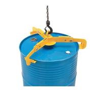 Heavy Duty Drum Lifting Clamp with Barrel Hook Spreader for Secure Industrial Handling