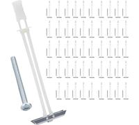 Heavy Duty Drywall Anchor Bolts with 1/4"-20 Fastener Suitable for TV Mounting Hollow Wall Anchor Bolt Screw Kit Supports Up to 270 lbs Each on 1/2 Inch Drywall Pack of 50
